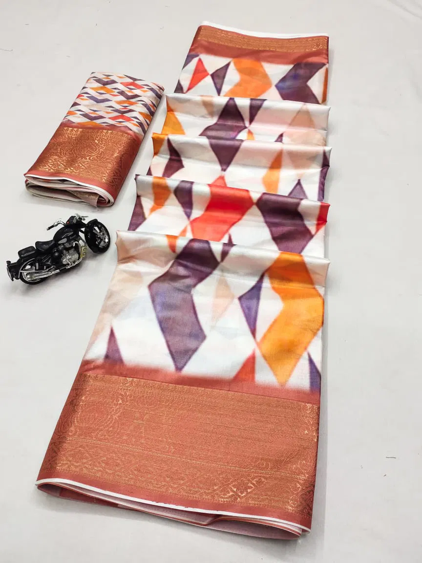 VK 4212 Battik Flower Dola Silk Daily Wear Sarees Wholesale Clothing Suppliers In India